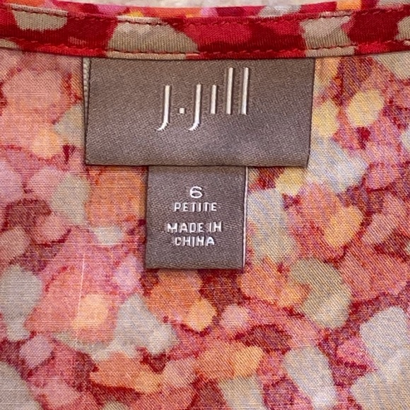 J.Jill Sleeveless Summer Dress Size 6P - Picture 4 of 10